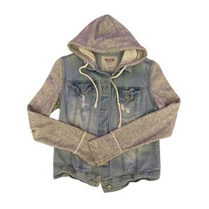 Trendy Hooded Denim Jacket